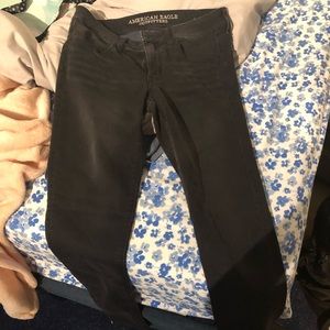 Soft black AE jeggings 6R